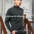 men's 100% worsted cashmere zip pullover